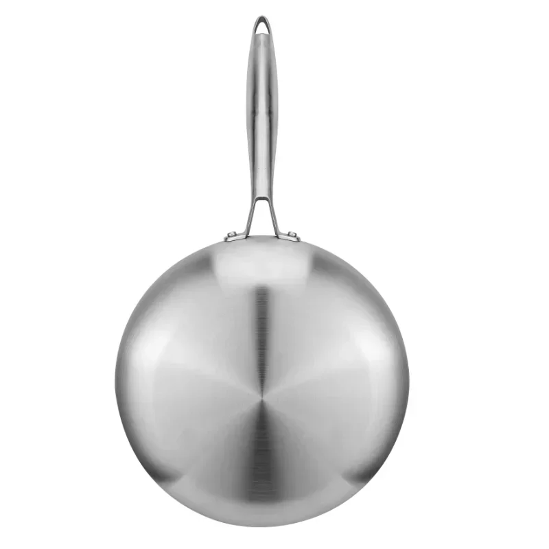 Stainless Steel Frying Pan 304 Stainless Thick 3 Ply Steel Skillet Pans Cooking… - Image 5