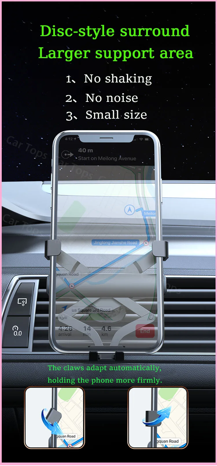 Mobile Phone Holder for For Audi A4 S4 RS4 B9 2017~2019 MagSafe Magnetic Screen… - Image 21