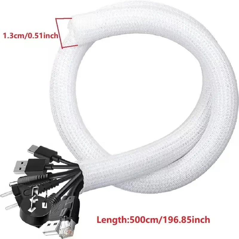 5/1M Braided Cable Sleeve PET Nylon Wrapping Cable Casing Cable Sleeves Wire for… - Image 7