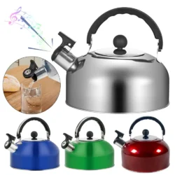 3L Stainless Steel for Hiking Cooking Ergonomic Handle Stove Gas Water Kettle…