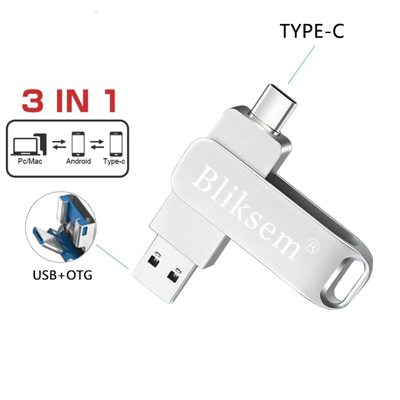 Bliksem TYPE-C Flash Drive OTG 32GB 64GB High Speed USB2.0 for Computer Cell Phone…