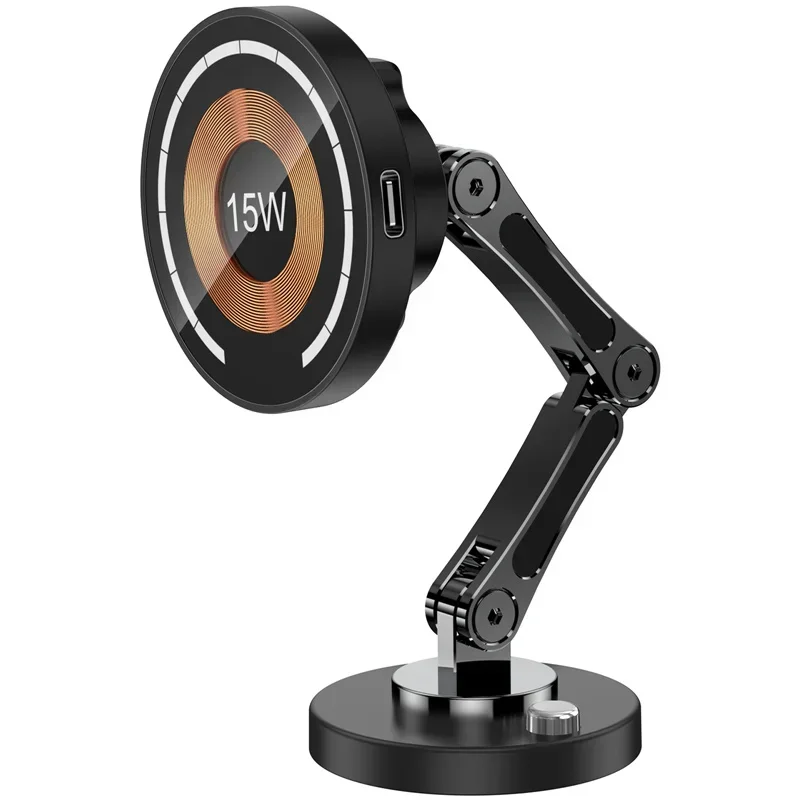Magnetic Car Wireless Charger Stand Magnet Car Mount Fast Charging Station Phone… - Image 25
