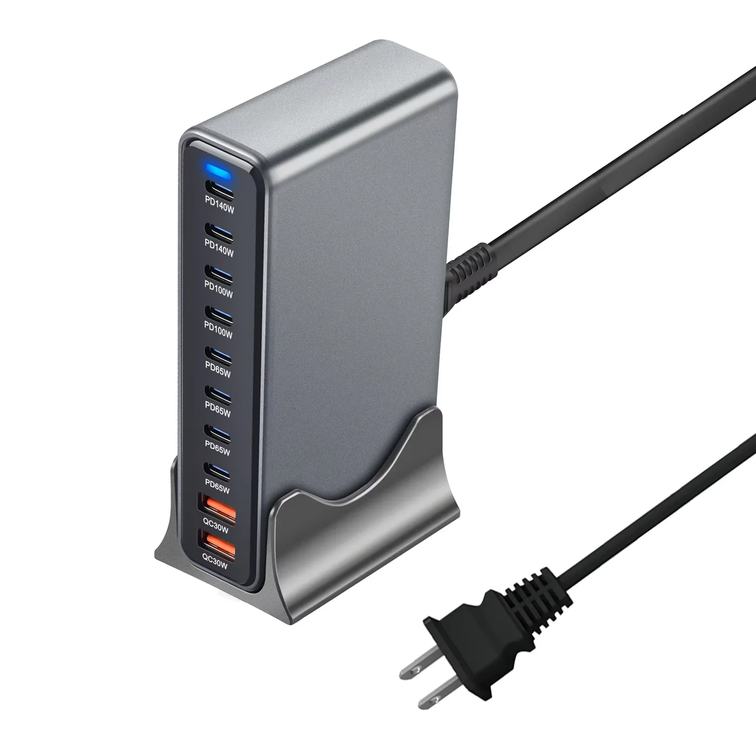 800W GaN Fast Charge 3.0 USB Type-C Quick Charger,10-Port 5C3A PD Charger for… - Image 8