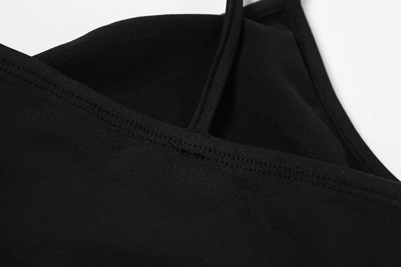 2022 Sexy Spaghetti Strap Bodycon Dress Women Backless Folds Wrap Hip Dresses… - Image 25