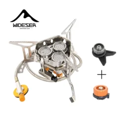 Widesea Camping Tourist Burner Big Power Gas Stove Cookware Portable Furnace…