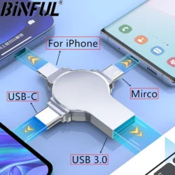 512GB Flash Drives 3.0 High Speed 4ni1 USB Stick External Storage for…
