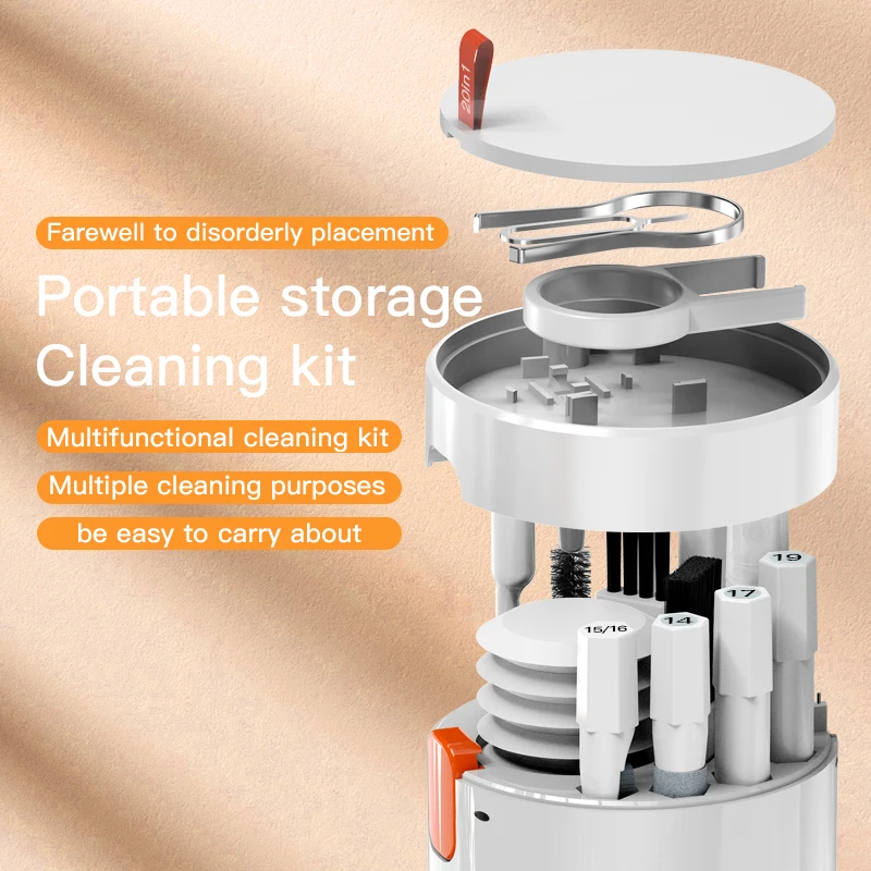 Multi-function Phone Tablet Keyboard Cleaning Kit for iPhone and AirPod headphone… - Image 3