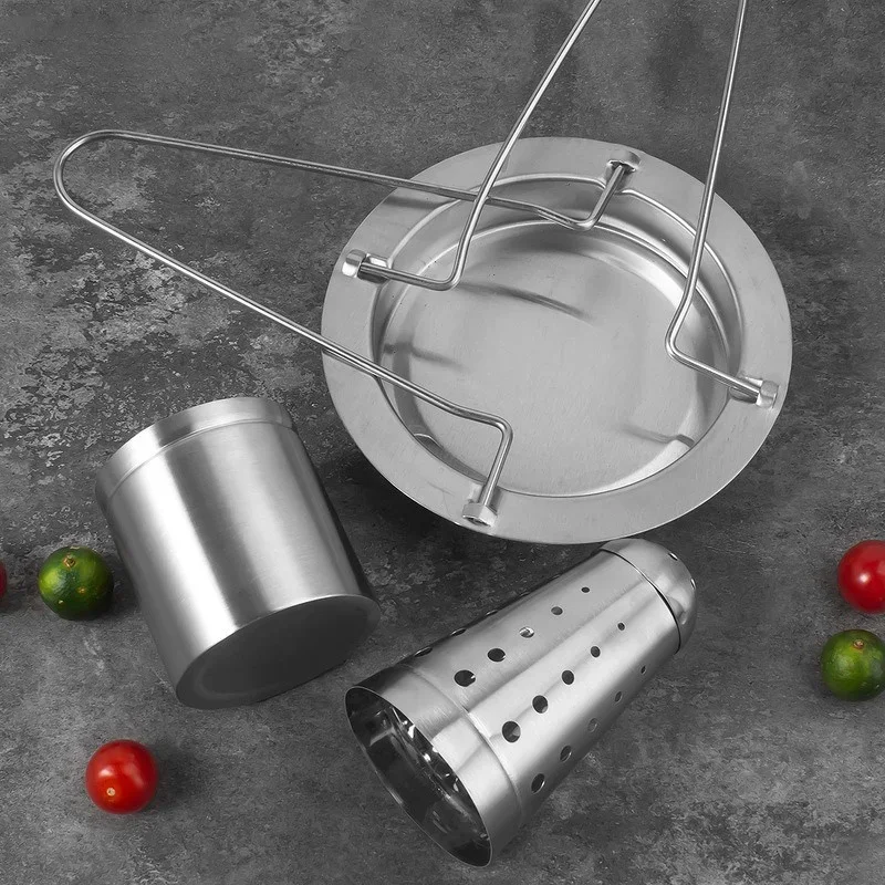 Stainlness Steel Roasting Grill Stand Chicken Roaster Rack Kitchen Outdoor BBQ… - Image 3