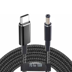 USB C to 5.5mm Adapter Cable Braided 19V 20V 100W Power Bank Battery Pack Charging…