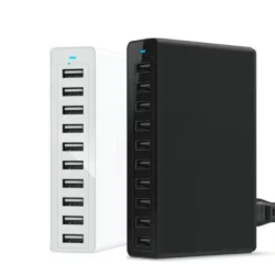 10 USB ports Quick charge Charger Station Dock with cable 60W US AU EU UK KR plug…