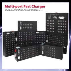 High Power USB Charging Station 10 16 20 24 30 40 50 60 80 90 100 Ports Multi Fast…