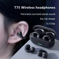 New Original T75 Bone Conduction Wireless Bluetooth 5.3 Headphones Sports…