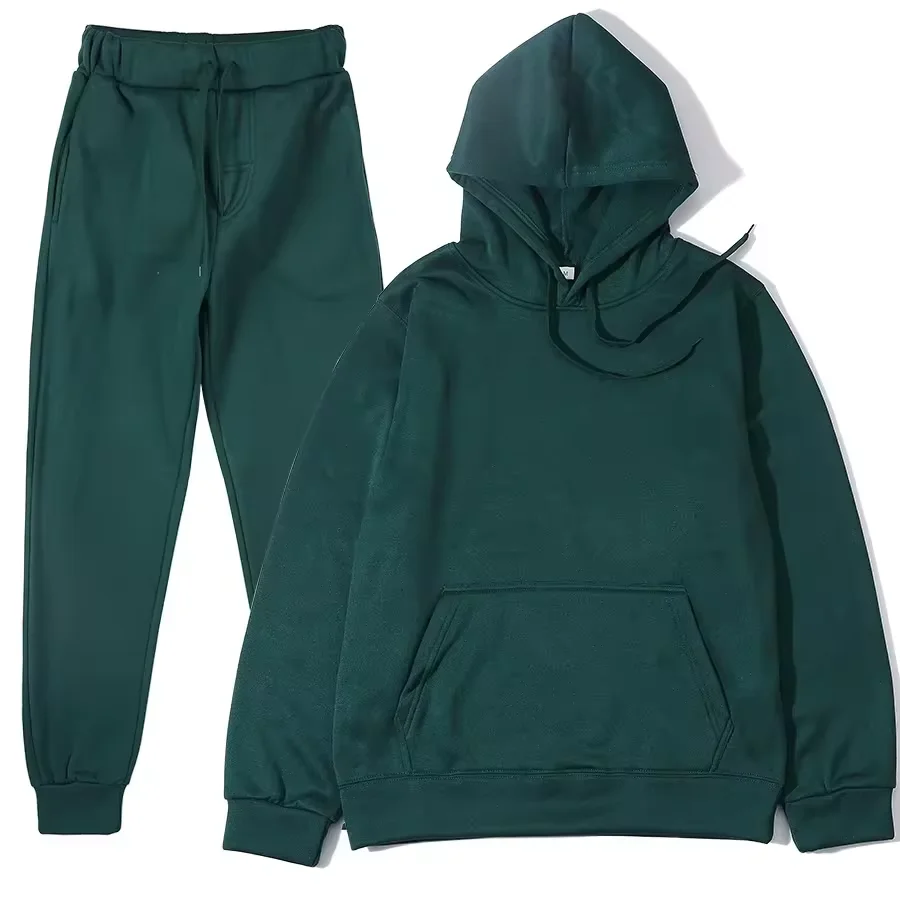Winter Tracksuit Women Two Piece Set - Oversized Hoodie Sweatpants Solid Color… - Image 24