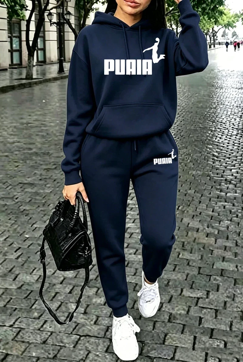 Fall Winter Womens Outfits Street Casual Hooded Sweatshirts Outdoors Sports…