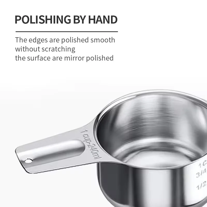 stainless steel measuring cup and spoon Teaspoon measuring tools for cooking and… - Image 3