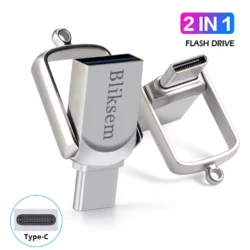 Bliksem 2in1 USB Flash Drive 32GB 64GB 128GB for TYPE-C PC High Speed USB Flash…