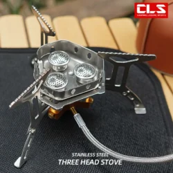 Newest Arrival Outdoor Portable Three Head Stove Camping Windproof Stove Camping…