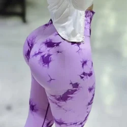 Women Tie Dye Leggings Gym Fitness Athletic Workout Elastic Leggins Butt Lifting…