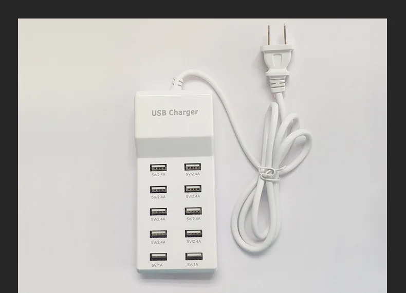 4/10-Ports USB Charging Station50W/10A Multi Port USB C Hub Charger for Cellphone… - Image 25