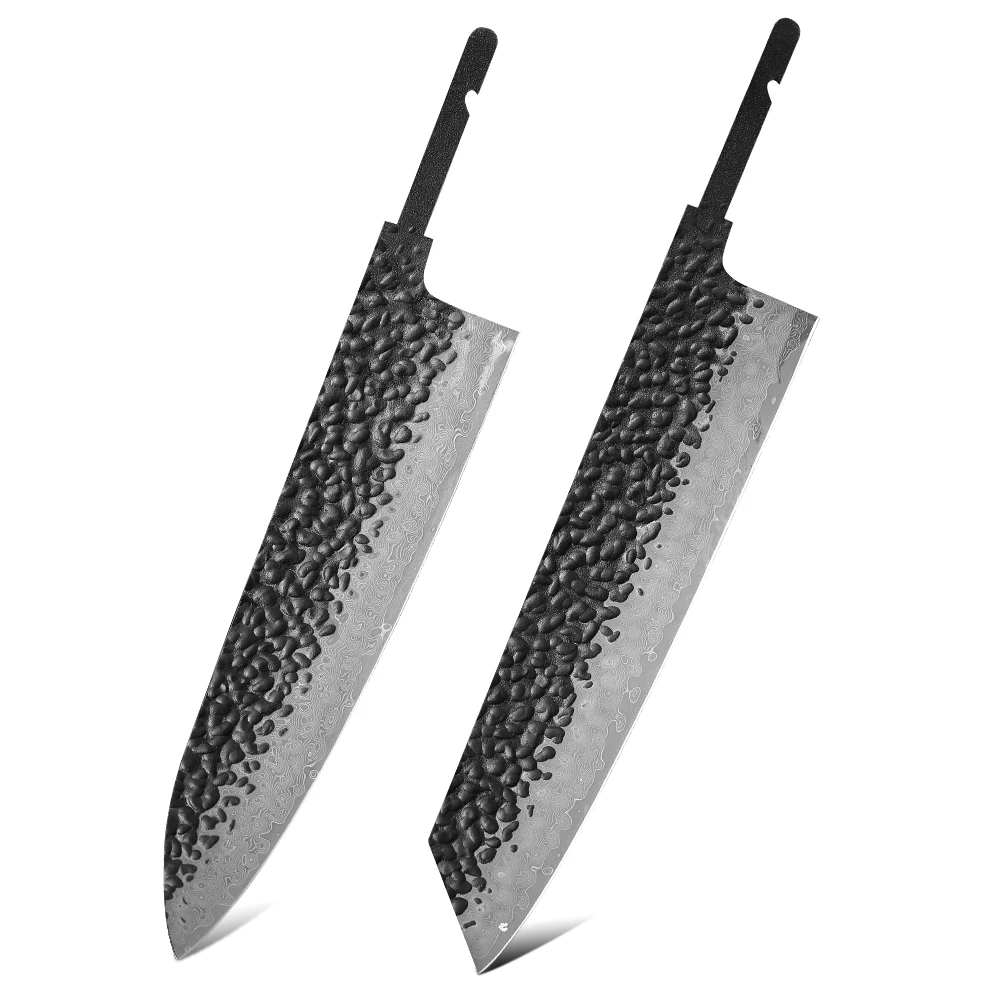 TURWHO 1-10 Pieces Japanese Chef Knife Blank Blade DIY Damascus Steel VG10 Core… - Image 24