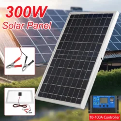 600W Outdoor Solar Panel Kit 300W 18V Polycrystalline Portable Rechargeable Solar…