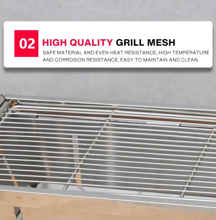 Stainless Steel Folding Barbecue Grill For Home And Outdoor Charcoal Kebabs… - Image 12