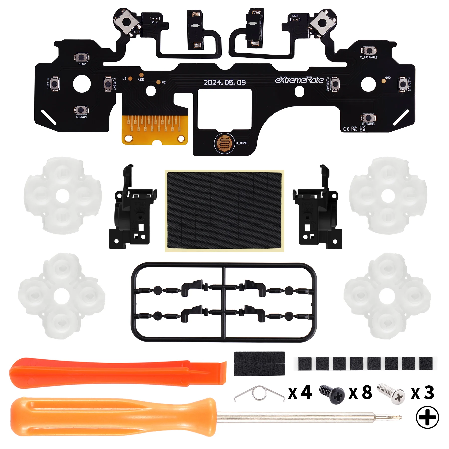 eXtremeRate Whole Clicky Kit for ps5 Controller BDM-030 Shoulder Face Dpad Buttons, Custom Micro Switch Clicky Kit Mouse Click - Image 8
