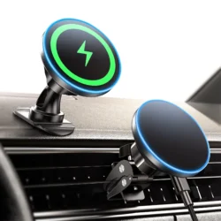 for MagSafe Car Mount Charger, 15W Magnetic Wireless Car Charger,Universal Car…