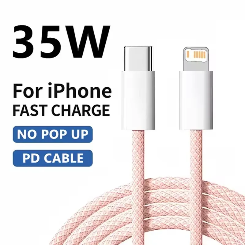 Braided USB-C PD Cable Fast Charge Data Line for iPhone 13 14 pro Max 11 12 Mini… - Image 4