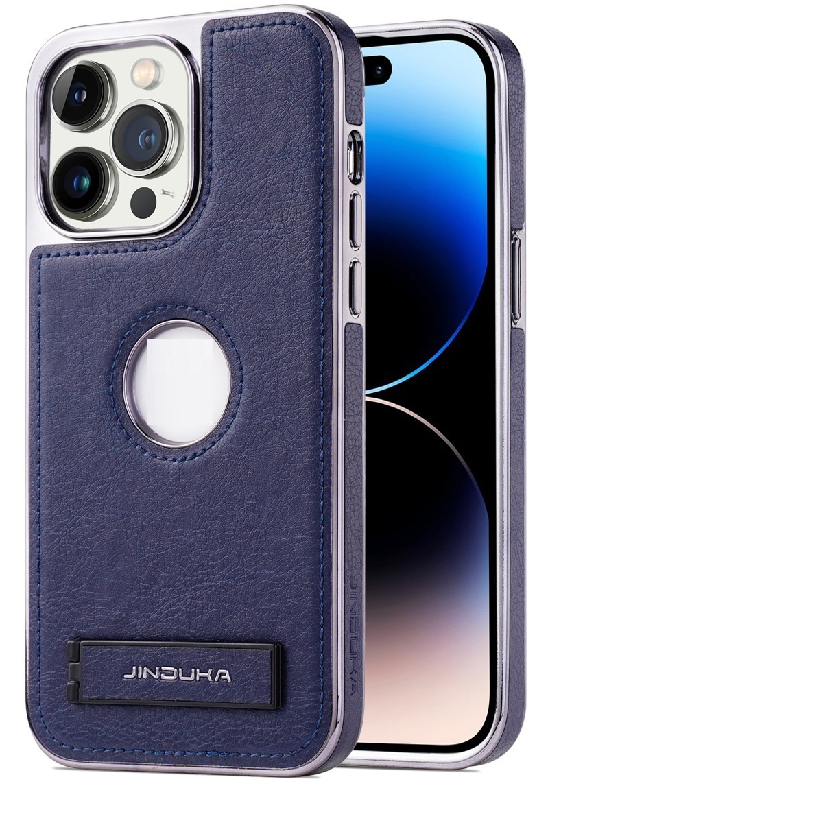 Applicable Phone Case All-inclusive Drop-resistant High-grade Leather Bracket Shell - Image 4