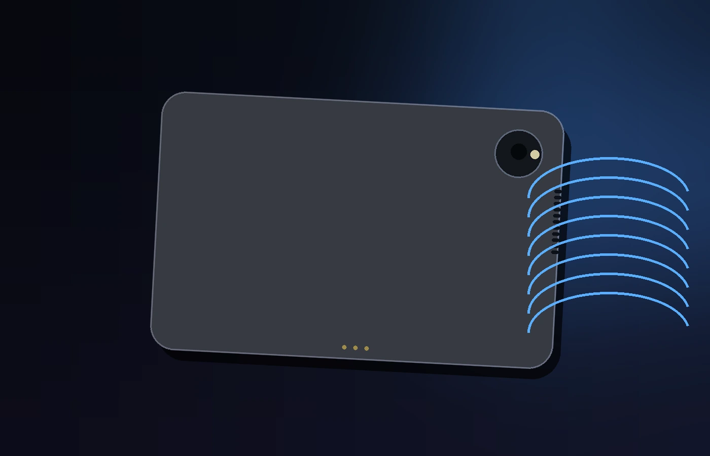 iQOO Pad Ultra showing its compact chassis and active cooling vent