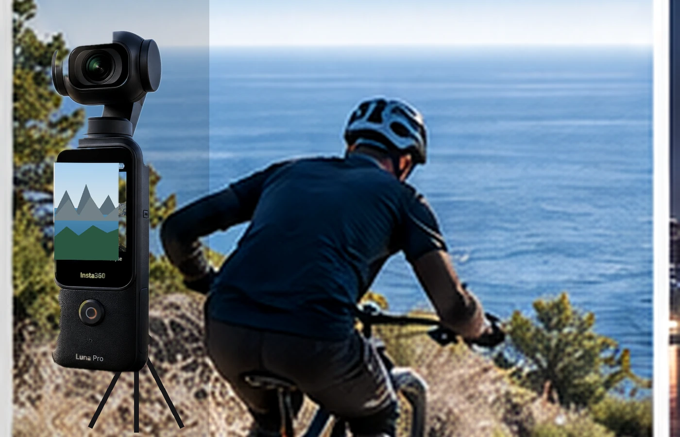 Insta360 Luna Pro tracking a moving subject during video recording