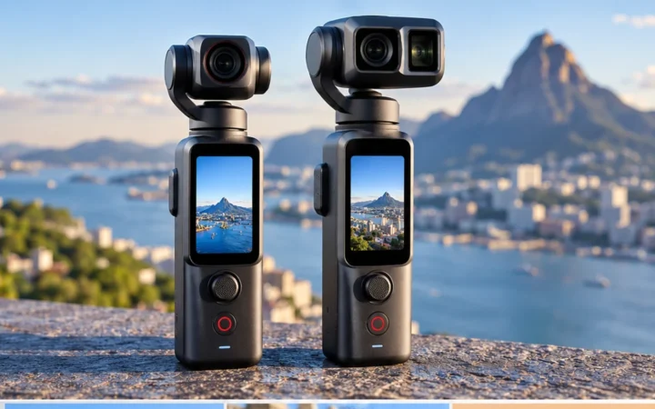 Insta360 Luna Pro and Luna Ultra side by side showing the Ultra’s additional telephoto camera