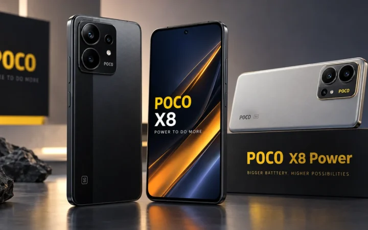 POCO X8 and POCO X8 Power shown together
